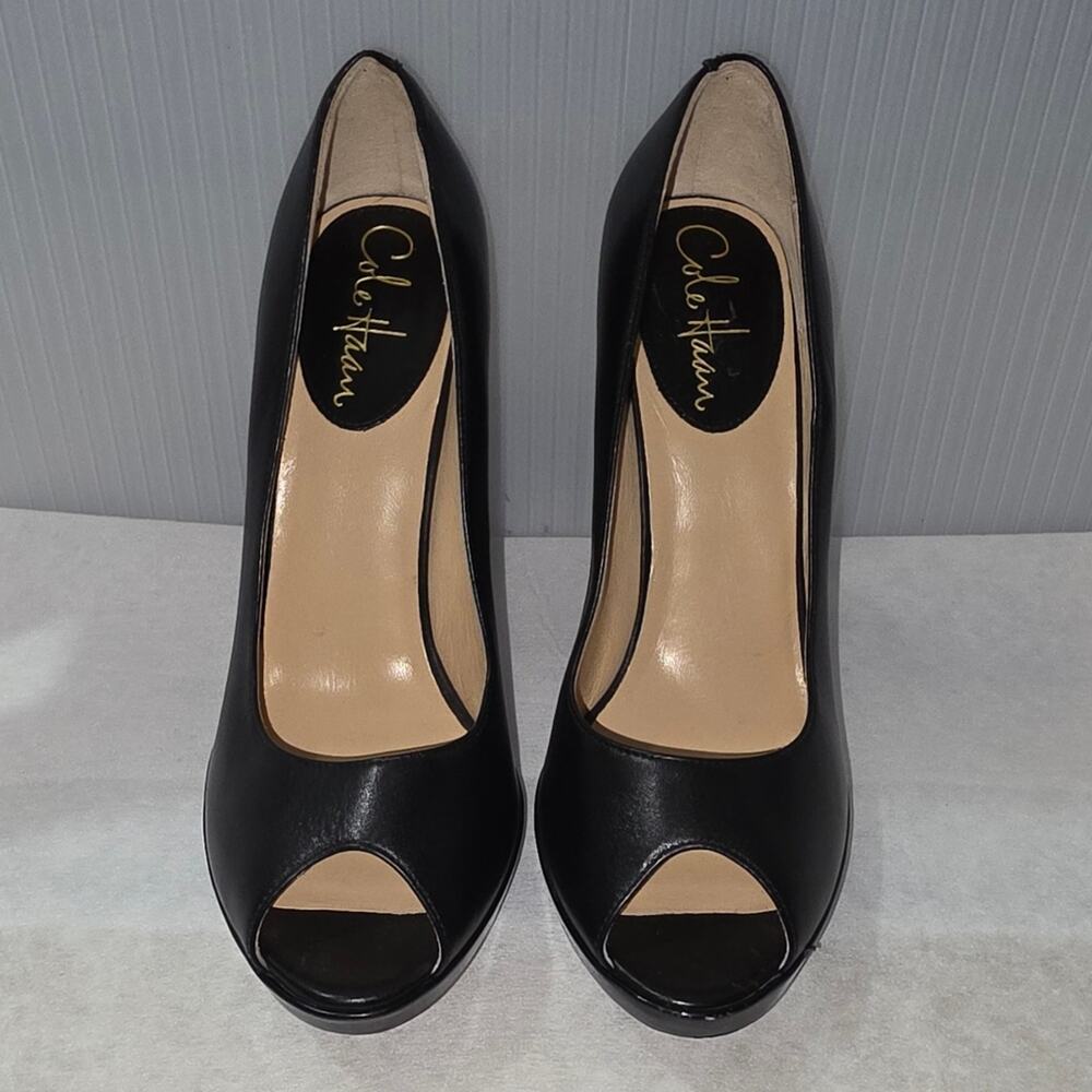 Cole Haan Black Peep Toe Women's Shoes